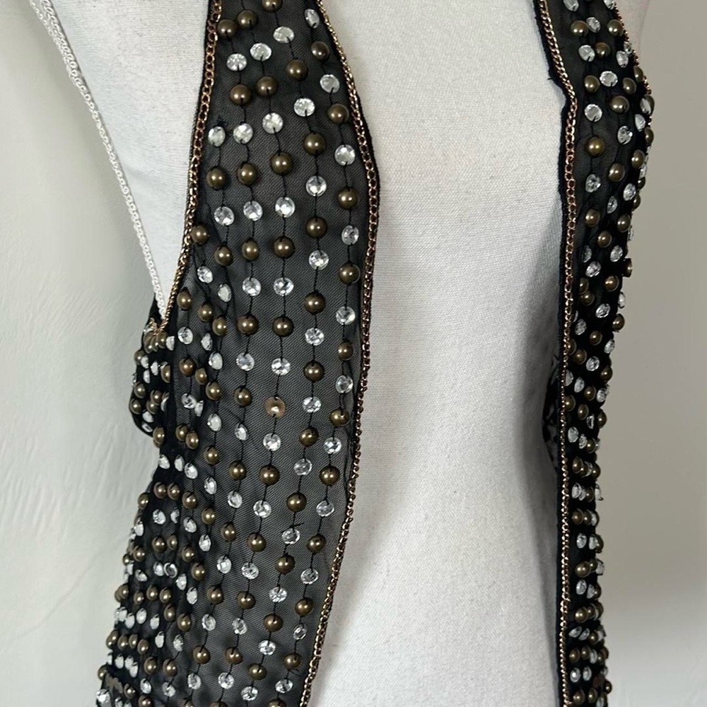 Studded Rhinestone Vest - Picture 4 of 7